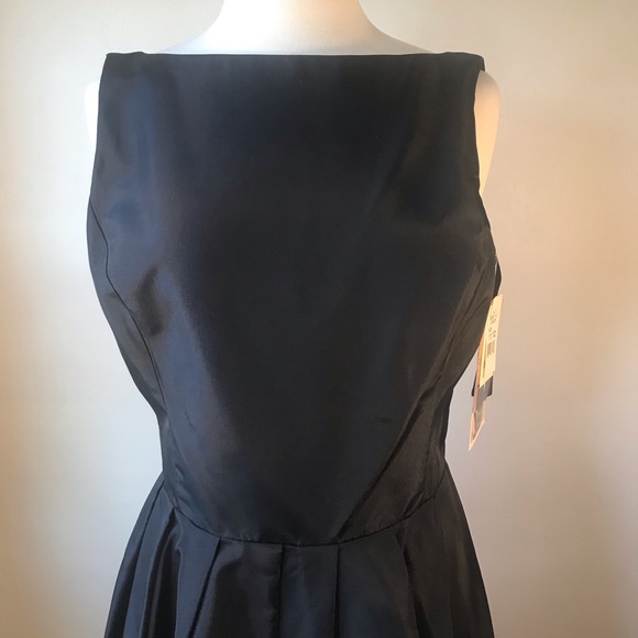 Vintage Gunne Sax Jessica McClintock Backless 80s Dress Goth Black NWT, Rosettes - Picture 8 of 16